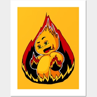 Fire demon Posters and Art